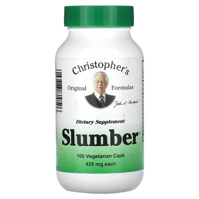 Christopher's Original Formulas, Slumber, 425mg, 100 Vegetarian Caps