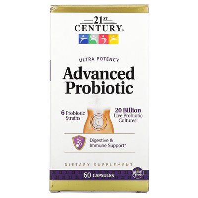 XXI wiek, zaawansowany probiotyk ultra potencji, 60 kapsułek