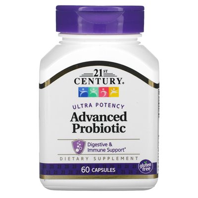21st Century, Advanced Ultra Potency Probiotic, Probiotikum mit hoher Wirksamkeit, 60 Kapseln