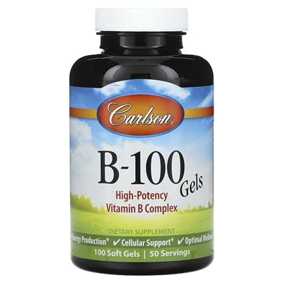 Carlson, Vitamin B-100, 100 Softgels