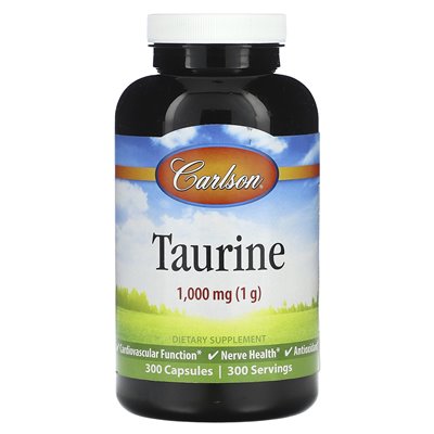 Carlson, Taurin, 1000 mg, 300 Kapseln