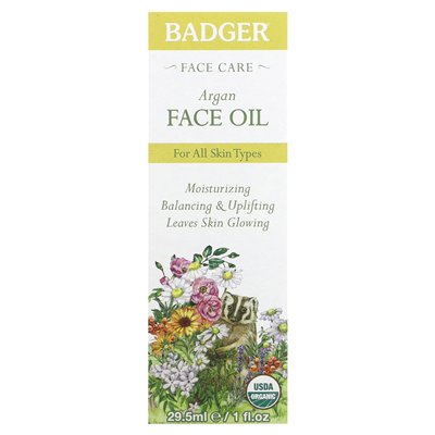 Badger, Argan-Gesichtsöl, 1 Fl Oz (29,5 ml)