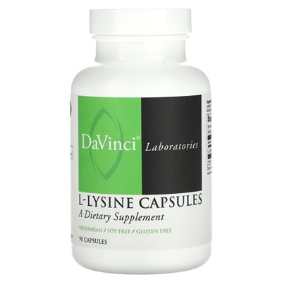 DaVinci Laboratories of Vermont, L-Lysine Capsules, 90 kapsułek DaVinci Laboratories of Vermont, L-Lysine Capsules, 90 kapsułek