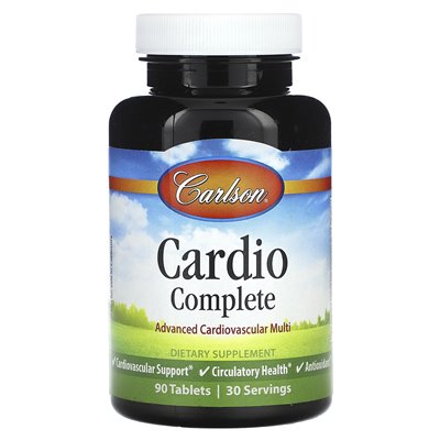 Carlson, Cardio Complete, Advanced Cardiovascular Multi, 90 Tabletten