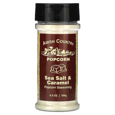 Amish Country Popcorn, Popcorn Seasoning, Salt & Caramel, 6.5 oz (184 g)