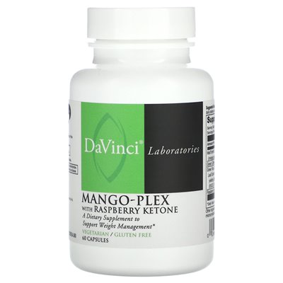 DaVinci Laboratories of Vermont, Mango-Plex z ketonem malinowym, 60 kapsułek
