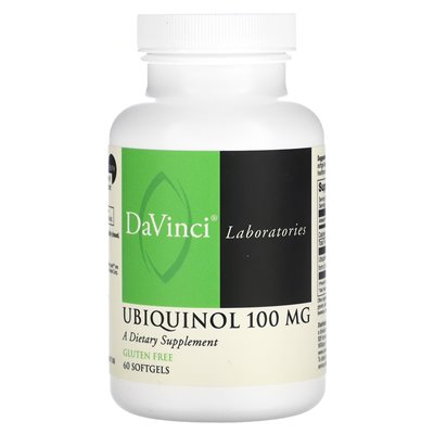 DaVinci Laboratories of Vermont, Ubiquinol, 100 mg, 60 miękkich