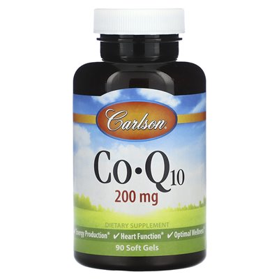 Carlson, COQ10, 200mg, 90 Softgels
