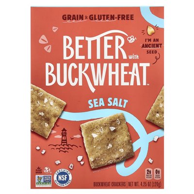 Besser mit Buchweizen, Buchweizencracker, Meersalz, 4,25 oz (120 g)