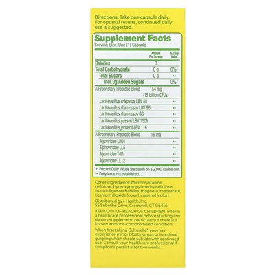 Culturelle, Probiotics, Women's Protection 4 in 1, 30 times a day vegetarian capsules