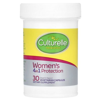 Culturelle, probiotyki, ochrona kobiet 4 na 1, 30 raz dziennie wegetariańskie kapsułki
