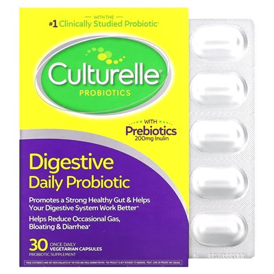 Culturelle, Probiotika, tägliche Verdauung, 30 vegetarische Kapseln Culturelle, Probiotika, tägliche Verdauung, 30 vegetarische Kapseln