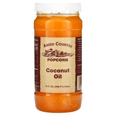 Amish Country Popcorn, Kokosnussöl, 15 fl oz (472 ml)