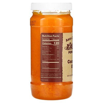 Amish Country Popcorn, Kokosnussöl, 15 fl oz (472 ml)