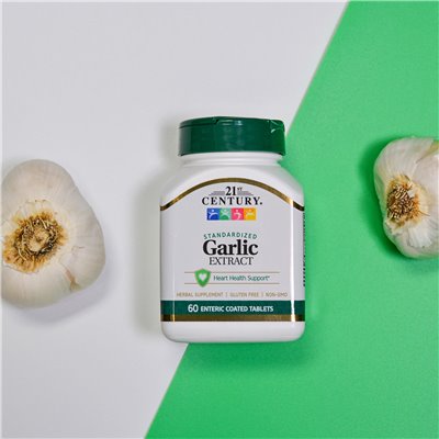 21st Century Garlic Extract Standardized 60 Enteric Coated Tablets