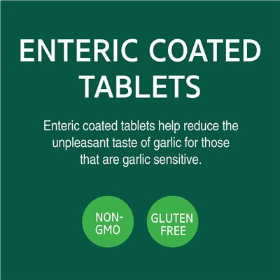 21st Century Garlic Extract Standardized 60 Enteric Coated Tablets
