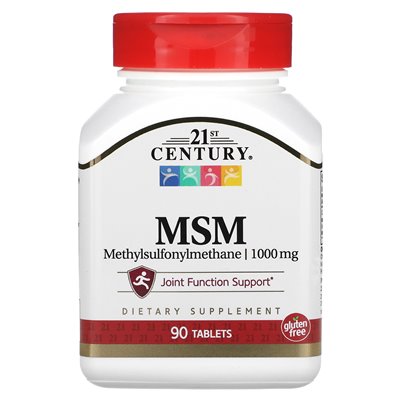21st Century, MSM, 1000 mg, 90 Tabletten