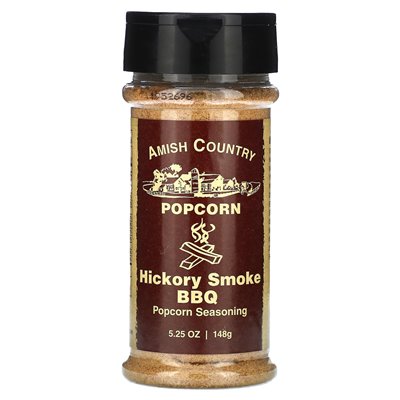 Amish Country Popcorn, przyprawy popcorn, Hickory Smoke BBQ, 5,25 uncji (148 g)