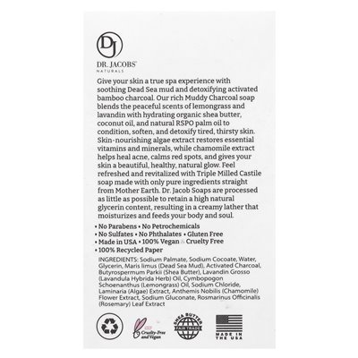 Dr Jacobs Naturals, Loofah złuszczający mydło kastyliczne, błotniste węgiel, 5 uncji (142 g) Dr Jacobs Naturals, Loofah złuszczający mydło kastyliczne, błotniste węgiel, 5 uncji (142 g)