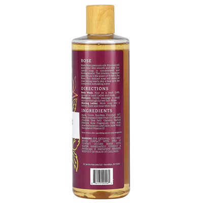 Dr. Jacobs Naturals, Plant-Based Rich Castile Body Wash, Rejuvenating Rose, 16 oz (473 ml) Dr. Jacobs Naturals, Plant-Based Rich Castile Body Wash, Rejuvenating Rose, 16 oz (473 ml)
