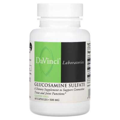 DaVinci Laboratories of Vermont, Glucosamine Sulfate, 500mg, 60 Capsules