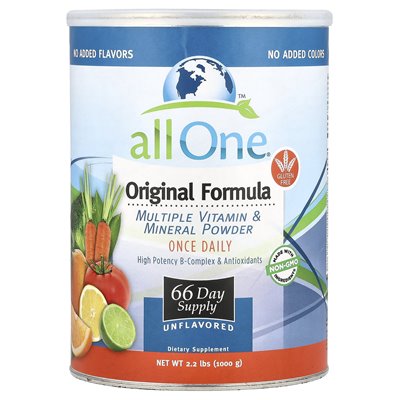 Cała jedna, Nutritech, oryginalna formuła, wiele witamin i proszku mineralnego, niezmożone, 2,2 funta (1000 g)