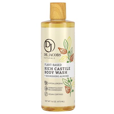 Dr. Jacobs Naturals, Plant-Based Rich Castle Body Wash, Nourishing Almond, 16 oz (473 ml) Dr. Jacobs Naturals, Plant-Based Rich Castle Body Wash, Nourishing Almond, 16 oz (473 ml)