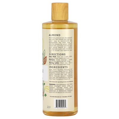 Dr. Jacobs Naturals, Plant-Based Rich Castle Body Wash, Nourishing Almond, 16 oz (473 ml) Dr. Jacobs Naturals, Plant-Based Rich Castle Body Wash, Nourishing Almond, 16 oz (473 ml)
