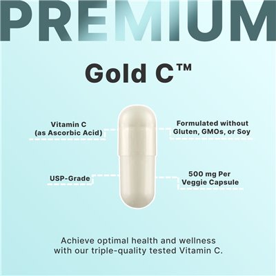 California Gold Nutrition, Total C Complex, 500 mg, 60 vegetarische Kapseln