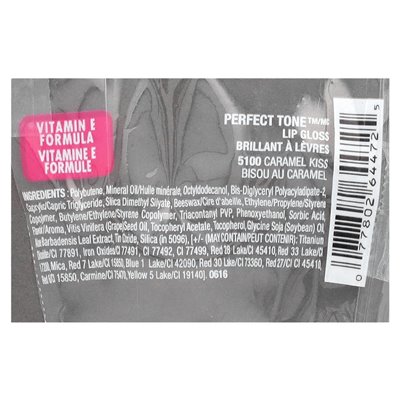 Black Radiance, idealny ton, błyszczyk do ust, 5100 karmelowy Kiss, 0,4 fl oz (11,8 ml)