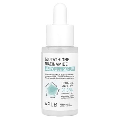 APLB, Glutathione Niacinamide Ampoule Serum, 1.35 Fl Oz (40 ml)