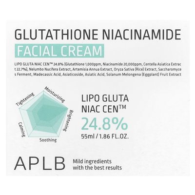 APLB, Glutathione Niacinamide, Face Cream, 1.86 fl oz (55 ml)