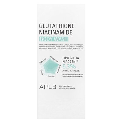 APLB, glutationowa nicynamidowa mycie ciała, 10,14 Fl Oz (300 ml)