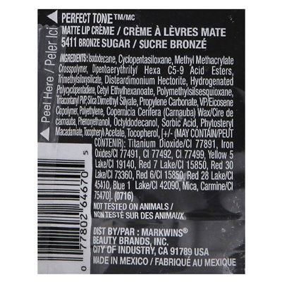 Black Radiance, idealny ton, matowy crème, 5411 Brązowy cukier, 0,17 fl oz (5,1 ml)