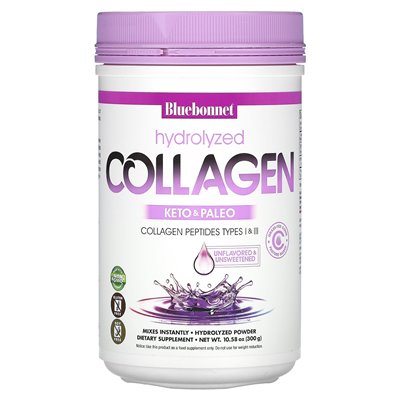 Bluebonnet Nutrition, Hydrolyzed Collagen, Unblended, 10.58 oz (300 g)