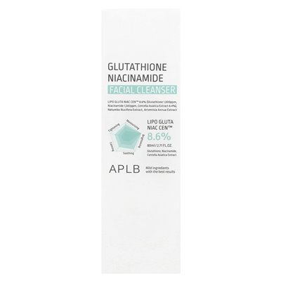 APLB, Glutathion-Niacinamid, Gesichtsreiniger, 2,71 Fl Oz (80 ml)