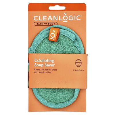 Cleanlogic, kąpiel i ciało, złuszczający mydło, 1 liczba