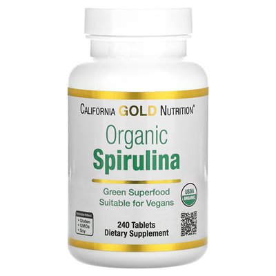 California Gold Nutrition, Bio-Spirulina, 500 mg, 240 Tabletten