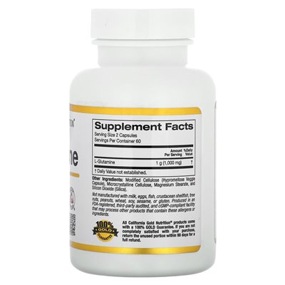 California Gold Nutrition, L-glutamina, Ajipure, 120 kapsułek wegetariańskich