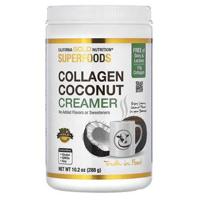 California Gold Nutrition, Superfoods, kolagen kokosowy, niesłodzony, 10,2 uncji (288 g) California Gold Nutrition, Superfoods, kolagen kokosowy, niesłodzony, 10,2 uncji (288 g)