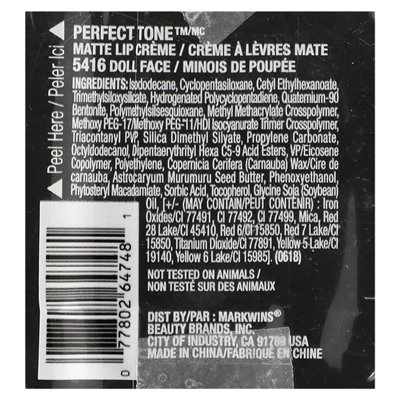 Black Radiance, idealny ton, matowy krem ​​kremowy, 5416 lalki, 0,17 fl oz (5,1 ml)