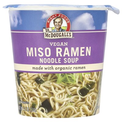 Dr. McDougall's vegane Miso-Ramen-Nudelsuppe, 1,9 oz (53 g)