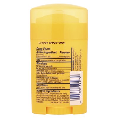Arm &amp Hammer, Ultramax ™, dezodorant antyperspirantowy, stały, proszkowy świeży, 1 uncji (28 g)