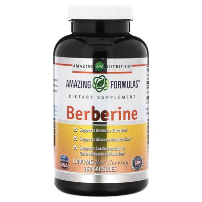 Amazing Nutrition, Berberin, 1000 mg, 360 Kapseln (500 mg pro Kapsel)