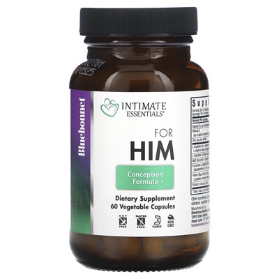 Bluebonnet Nutrition, Intimate Essentials, dla niego, formuła poczęcia, 60 kapsułek warzywnych Bluebonnet Nutrition, Intimate Essentials, dla niego, formuła poczęcia, 60 kapsułek warzywnych
