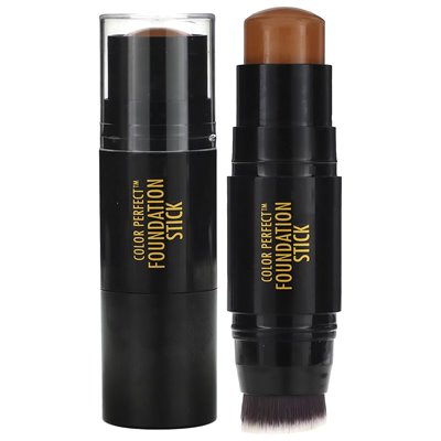 Black Radiance, Color Perfect, Foundation Stick, 6822 Piękny brąz, 0,25 uncji (7 g)