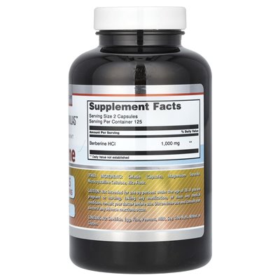 Amazing Nutrition, Berberine, 1000mg, 250 Capsules (500mg per capsule)