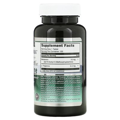Amazing Nutrition, Melatonin Plus L-Theanine, 10mg, 120 Tablets