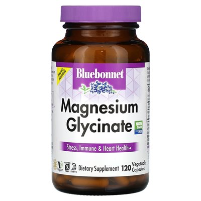 Bluebonnet Nutrition, Magnesiumglycinat, 120 Gemüsekapseln