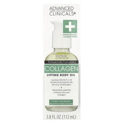 Zaawansowane kliniki, kolagen, podnoszący olej z ciała, 3,8 Fl Oz (112 ml) Zaawansowane kliniki, kolagen, podnoszący olej z ciała, 3,8 Fl Oz (112 ml)